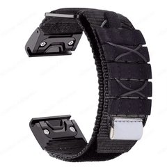 Ремешок нейлоновый для часов Garmin 26 mm QuickFit тактический Military, Black