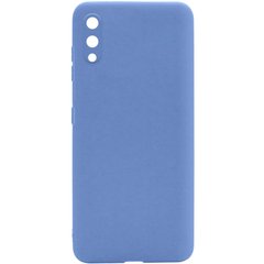 Силиконовый чехол Candy Full Camera для Samsung Galaxy A02, Голубой / Mist blue