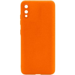 Силиконовый чехол Candy Full Camera для Samsung Galaxy A02, Оранжевый / Orange