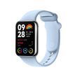 Ремешок силиконовый для Xiaomi Mi Band 8 Pro / 9 Pro с металлическим креплениемБлакитникй
