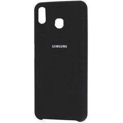 Чехол Silicone Cover (AA) для Samsung Galaxy A20 / A30, Черный / Black