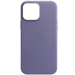 Кожаный чехол Leather Case (AAA) для Apple iPhone 13 Pro Max (6.7"), Сиреневый / Wisteria