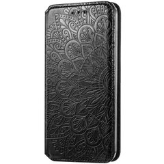 Кожаный чехол книжка GETMAN Mandala (PU) для Samsung Galaxy M51, Черный