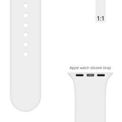 Ремінець BlackPink Силіконовий для Apple Watch 38/40mm Розмір S Білий