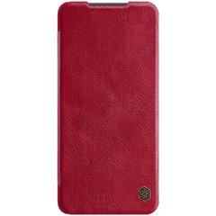 Кожаный чехол (книжка) Nillkin Qin Series для Xiaomi Mi 10T Lite / Redmi Note 9 Pro 5G, Красный