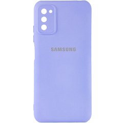 Чехол Silicone Cover My Color Full Camera (A) для Samsung Galaxy A03s, Сиреневый / Dasheen