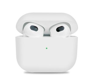 Силиконовый чехол для Apple AirPods 3, Белый