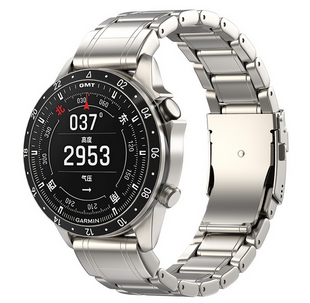 Металевий титановий ремінець 26 мм для Garmin MARQ / Fenix / Epix, Срібний матовий