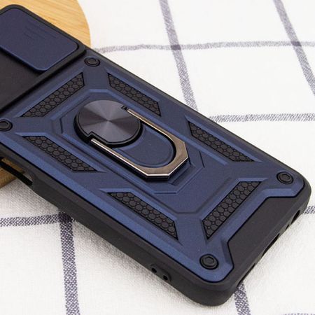 Ударопрочный чехол Camshield Serge Ring for Magnet для Xiaomi Poco M4 Pro 5G, Синий