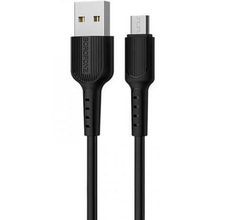 Дата кабель Borofone BX16 USB to MicroUSB (1m), Black
