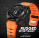 Силіконовий ремінець QuickFit 26 мм для Garmin Fenix 7X/6X/5X, Enduro 2, Tactix, Descent, Epix Pro, Чорний