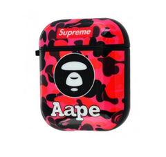 Чехол BlackPink Brand для AirPods, Supreme AAPE Red