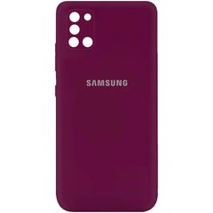 Чехол Silicone Cover My Color Full Camera (A) для Samsung Galaxy A31, Бордовый / Marsala