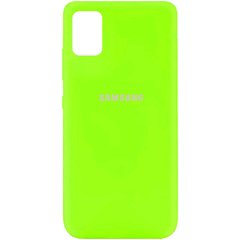 Чехол Silicone Cover Full Protective (AA) для Samsung Galaxy A31, Салатовый / Neon Green