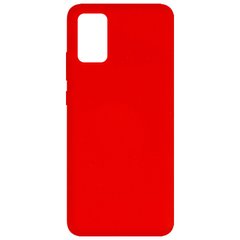 Чехол Silicone Cover Full without Logo (A) для Samsung Galaxy A02s, Красный / Red