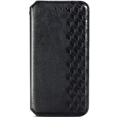 Кожаный чехол книжка GETMAN Cubic (PU) для Samsung Galaxy A51, Черный