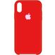 Чехол Silicone Case для iPhone X | XS Красный - Dark Red