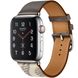 Ремешок кожаный BlackPink Классика для Apple Watch 38/40mm, Серый