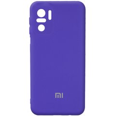 Чехол Silicone Cover Full Camera (AA) для Xiaomi Redmi Note 10 / Note 10s, Фиолетовый / Purple