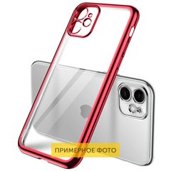 Прозрачный силиконовый чехол глянцевая окантовка Full Camera для Samsung Galaxy A52 4G / A52 5G/A52s, Красный