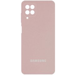 Чехол Silicone Cover Full Camera (AA) для Samsung Galaxy A22 4G / M32, Розовый / Pink Sand