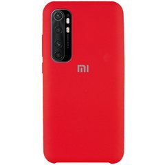 Чехол Silicone Cover (AAA) для Xiaomi Mi Note 10 Lite, Красный / Red