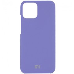 Чехол Silicone Cover Full Protective (AAA) для Xiaomi Mi 11 Lite, Сиреневый / Elegant Purple