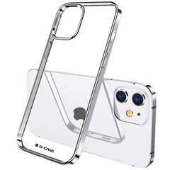 TPU чехол G-Case Shiny Series для Apple iPhone 12 mini (5.4"), Серебряный