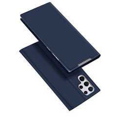 Чехол-книжка Dux Ducis с карманом для визиток для Samsung Galaxy S22 Ultra, Синий