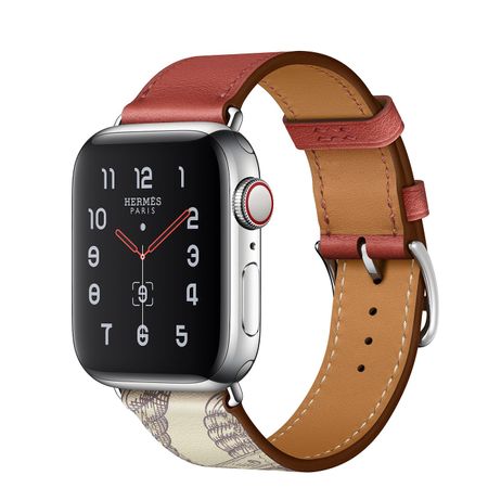 Ремешок кожаный BlackPink Классика для Apple Watch 38/40mm, Красный