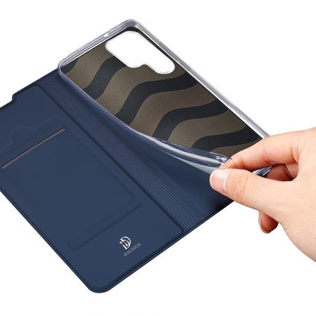 Чехол-книжка Dux Ducis с карманом для визиток для Samsung Galaxy S22 Ultra, Синий