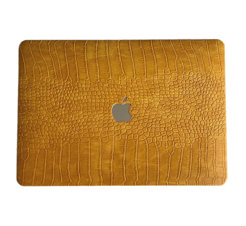 Чохол накладка c еко шкіри на MacBook Air 15 (A2941), Рудий