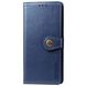 Кожаный чехол книжка GETMAN Gallant (PU) для Samsung Galaxy A11, Синий