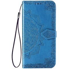Кожаный чехол (книжка) Art Case с визитницей для Oppo A74 4G, Синий