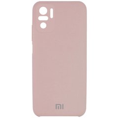 Чехол Silicone Cover Full Camera (AAA) для Xiaomi Redmi Note 10 / Note 10s, Розовый / Pink Sand