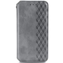 Кожаный чехол книжка GETMAN Cubic (PU) для Samsung Galaxy A52 4G / A52 5G / A52s, Серый