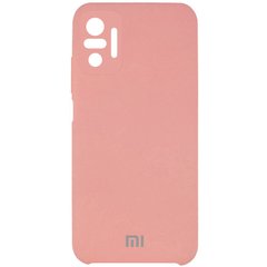 Чехол Silicone Cover Full Camera (AAA) для Xiaomi Redmi Note 10 Pro / 10 Pro Max, Розовый / Pink
