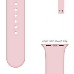 Ремешок BlackPink Силиконовый для Apple Watch 42/44mm Размер S Светло-Розовый