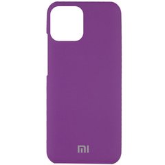 Чехол Silicone Cover Full Protective (AAA) для Xiaomi Mi 11 Lite, Фиолетовый / Grape