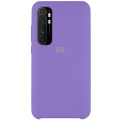 Чехол Silicone Cover (AAA) для Xiaomi Mi Note 10 Lite, Фиолетовый / Violet