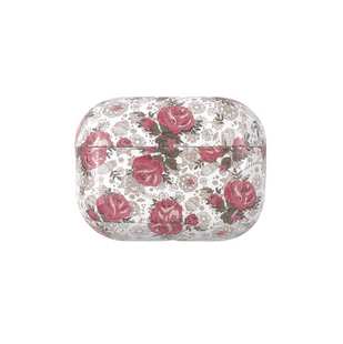Чохол пластиковий BlackPink для AirPods PRO Flower Series, White/Red