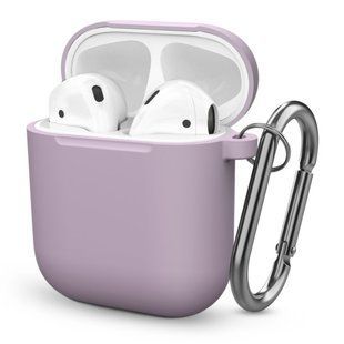 Чохол BlackPink для AirPods Ultra Classic з карабіном, Світло-Фіолетовий