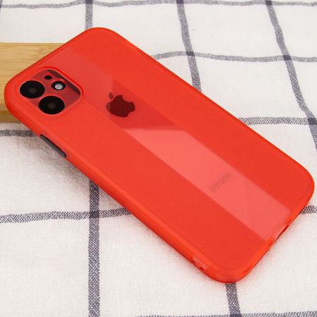 Чехол TPU Glossy Line Full Camera для Apple iPhone 12 (6.1"), Красный
