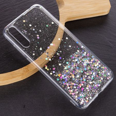 TPU чехол Star Glitter для Huawei Y8p (2020) / P Smart S, Прозрачный