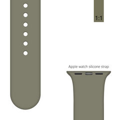 Ремінець BlackPink Силіконовий для Apple Watch 42/44mm Розмір S Темно-Зелений