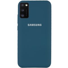 Чехол Silicone Cover Full Protective (AA) для Samsung Galaxy A41, Синий / Cosmos Blue