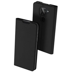 Чехол-книжка Dux Ducis с карманом для визиток для Xiaomi Redmi Note 9 / Redmi 10X, Черный