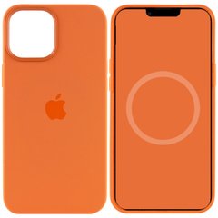 Чехол Silicone case (AAA) full with Magsafe and Animation для Apple iPhone 12 Pro Max (6.7"), Оранжевый / Kumquat