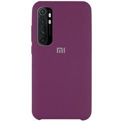 Чехол Silicone Cover (AAA) для Xiaomi Mi Note 10 Lite, Фиолетовый / Grape