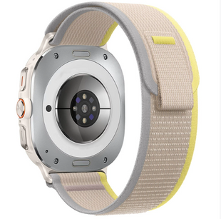 Нейлоновый ремешок Loop для Samsung Watch Ultra, Colors: 02# yellow with beige
